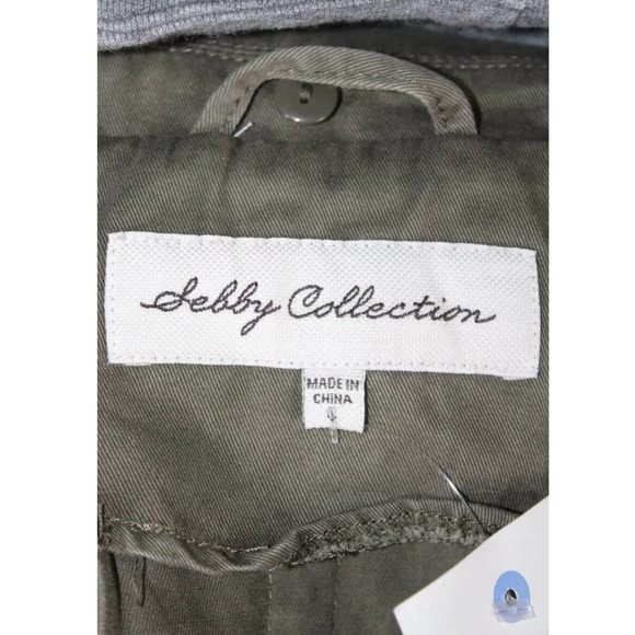 Debby Collection Hooded Button  Utility Jacket - Picture 5 of 5